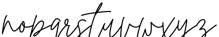 Indiana Signature Font LOWERCASE
