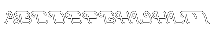 Indonesia Tanah Air Beta-Hollow Font UPPERCASE