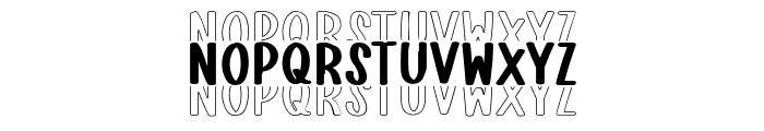 Infilayer Stacked Font UPPERCASE