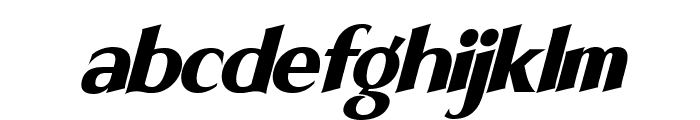 Infinita Sans Black Oblique Font LOWERCASE