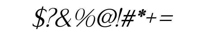Infinita Sans Light Oblique Font OTHER CHARS