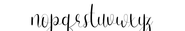 Infinity Gown Font LOWERCASE