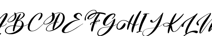Inggitha Italic Font UPPERCASE