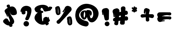 Ink Rush Solid Solid Font OTHER CHARS