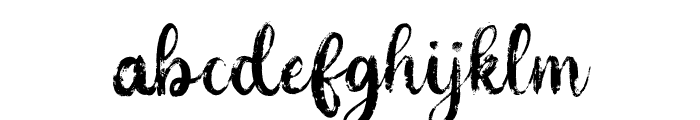 Ink Script Font LOWERCASE