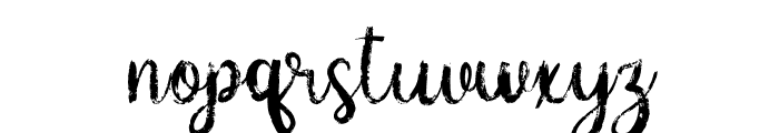 Ink Script Font LOWERCASE