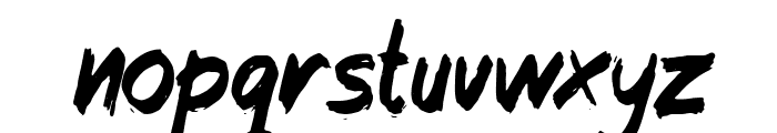 Ink Streak Italic Font LOWERCASE