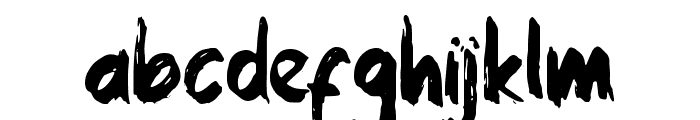 Ink Streak Font LOWERCASE