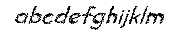 Inklets Italic Font LOWERCASE