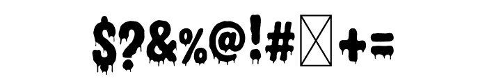 Inkrotica Font OTHER CHARS