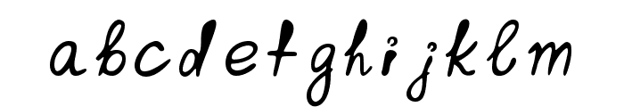 Inktin Regular Font LOWERCASE