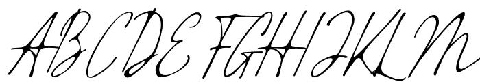 Inky Essylla Regular Font UPPERCASE
