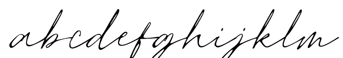Inky Essylla Regular Font LOWERCASE