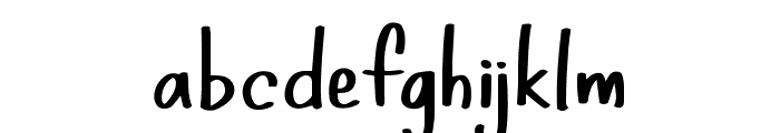 InkyPinky Handwritten Font LOWERCASE