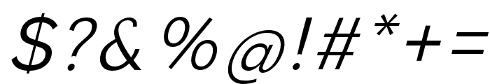 Inovasi-LightItalic Font OTHER CHARS