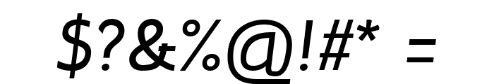 Inprimis Medium Italic Font OTHER CHARS