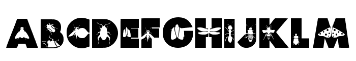 Insect Az Solid Regular Font LOWERCASE