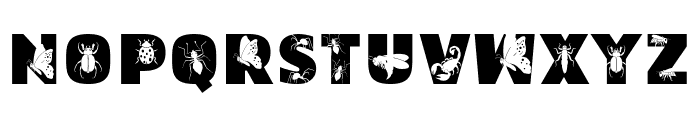 Insect Lovely Solid Font UPPERCASE
