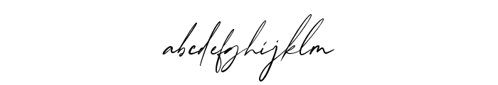 InsignaSignature-Regular Font LOWERCASE