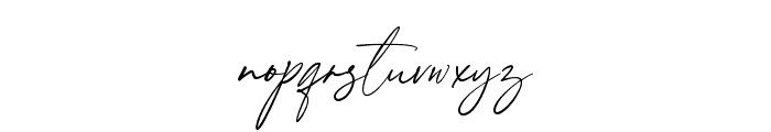 InsignaSignature-Regular Font LOWERCASE