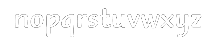 Intangible Asset Outline Font LOWERCASE