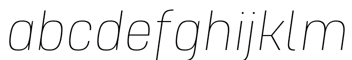 IntensivaLightItalic Font LOWERCASE