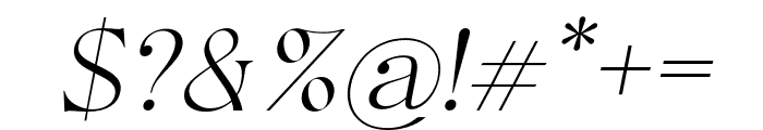 Intenso Italic Font OTHER CHARS