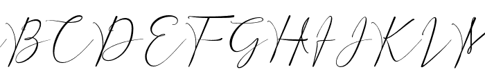 Inter Signature  Font UPPERCASE