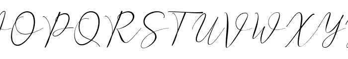 Inter Signature  Font UPPERCASE