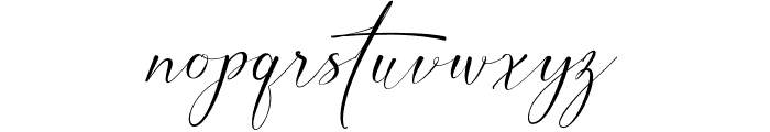 Inter Signature  Font LOWERCASE