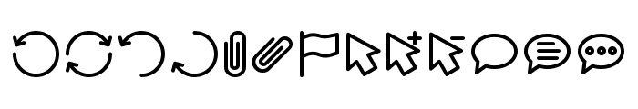 Interface Icon Font Symbol Font LOWERCASE