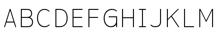 Interform Mono Light Font UPPERCASE