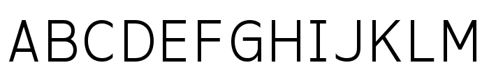 Interform Mono Regular Font UPPERCASE