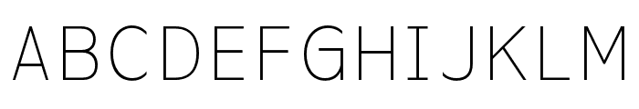 InterformMono-Light Font UPPERCASE