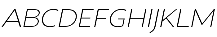 Intrigora-ExtraLightItalic Font UPPERCASE