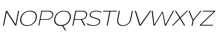 Intrigora-ExtraLightItalic Font UPPERCASE