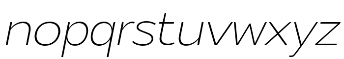 Intrigora-ExtraLightItalic Font LOWERCASE