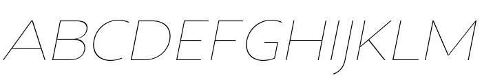 Intrigora-ThinItalic Font UPPERCASE