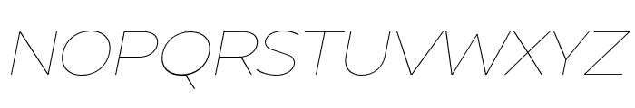 Intrigora-ThinItalic Font UPPERCASE