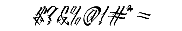 InuTattoo Script Font OTHER CHARS