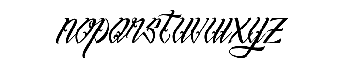 InuTattoo Script Font LOWERCASE