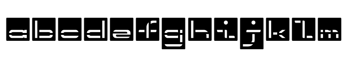InvertedStencil Font LOWERCASE
