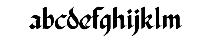 Irish King Regular Font LOWERCASE