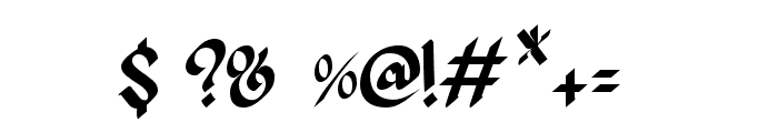 IrishKing-Regular Font OTHER CHARS