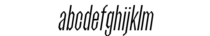 Isaac-LightItalic Font LOWERCASE