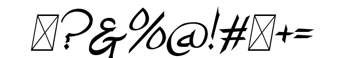 Islamic Romance Oblique Font OTHER CHARS