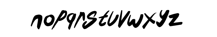 Italic Whizzy Font LOWERCASE