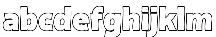 Iyadufx Outline Font LOWERCASE