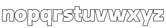 Iyadufx Outline Font LOWERCASE