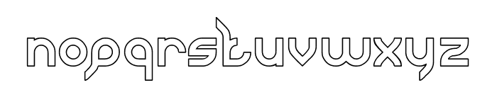 JAGUAR-Hollow Font LOWERCASE